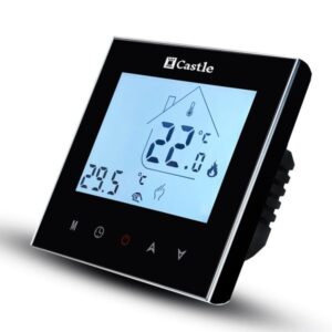 Терморегулятор для теплого пола Castle AC-605Н Black, Черный, программируемый