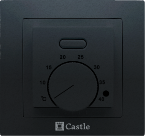 Механический терморегулятор Castle AC-308H black - цвет черный